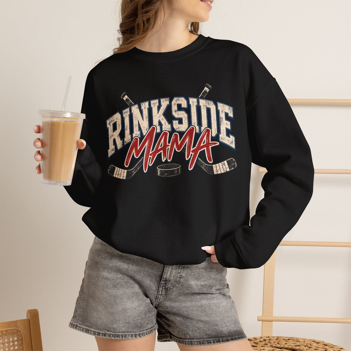 Rinkside Mama Sweatshirt – Hockey Mom Crewneck