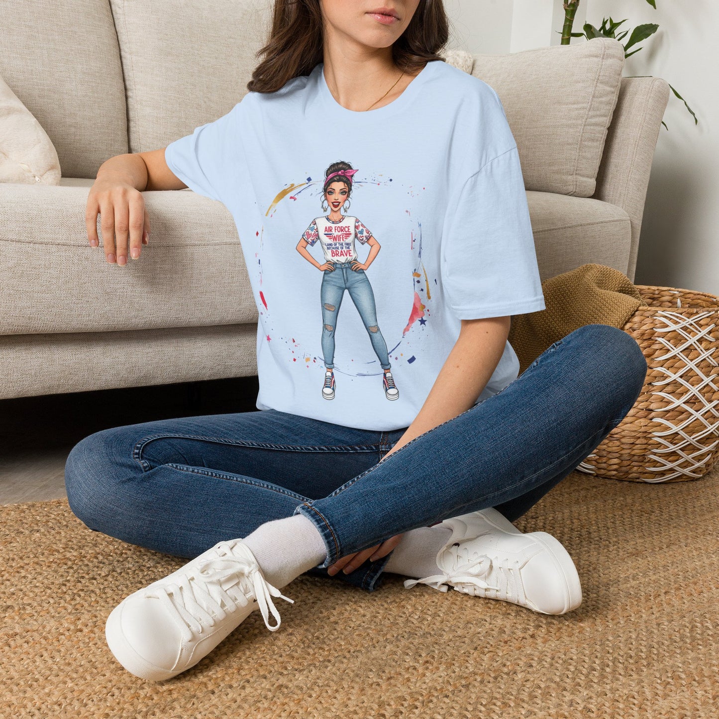 Air Force Wife Illustration T-Shirt