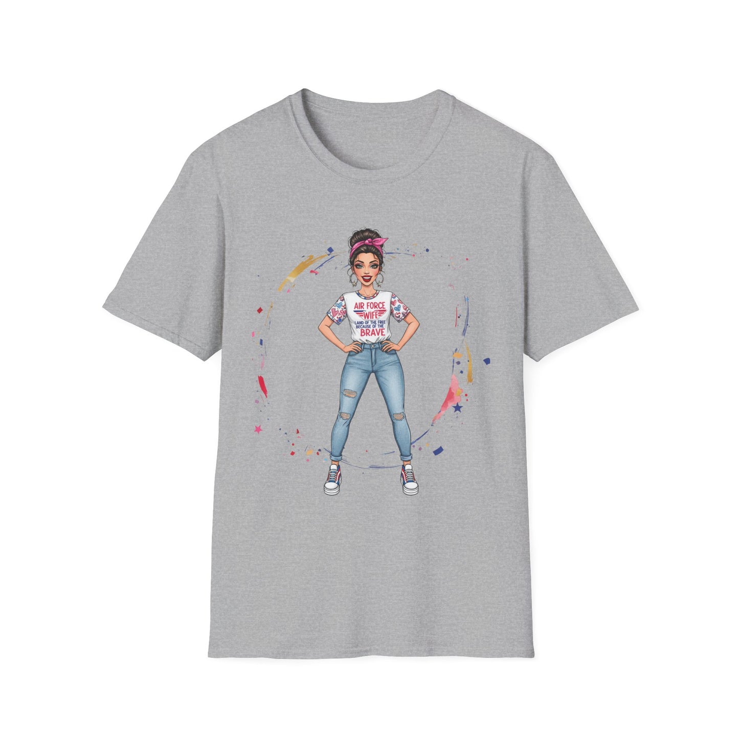 Air Force Wife Illustration T-Shirt