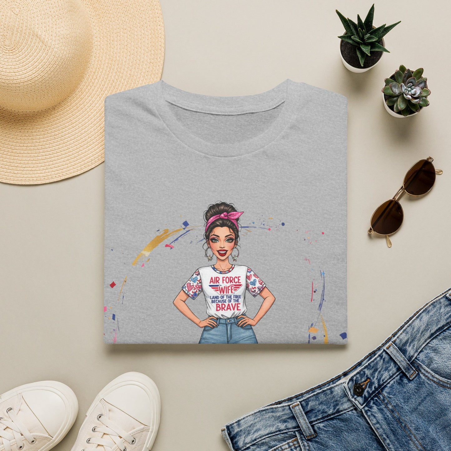 Air Force Wife Illustration T-Shirt