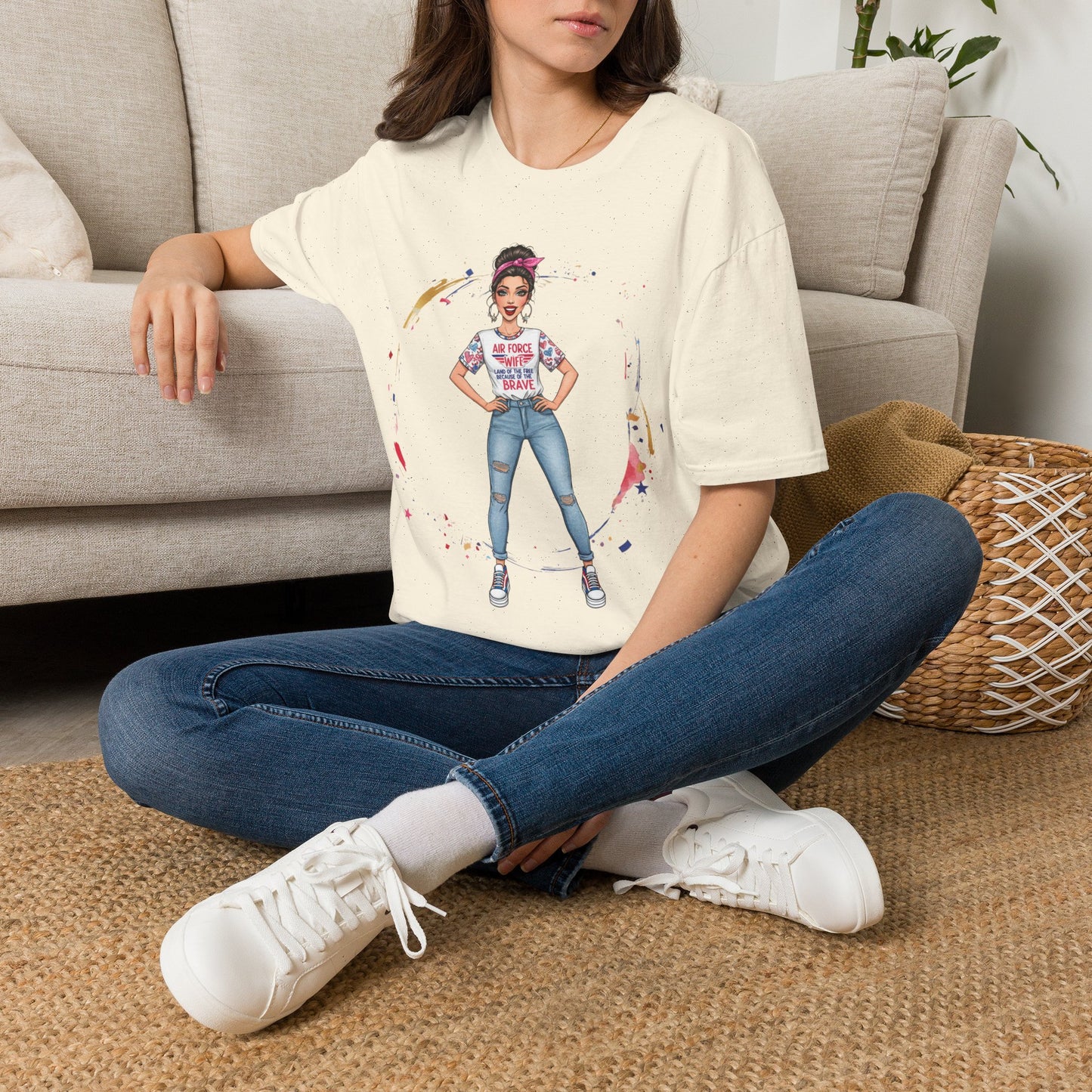 Air Force Wife Illustration T-Shirt