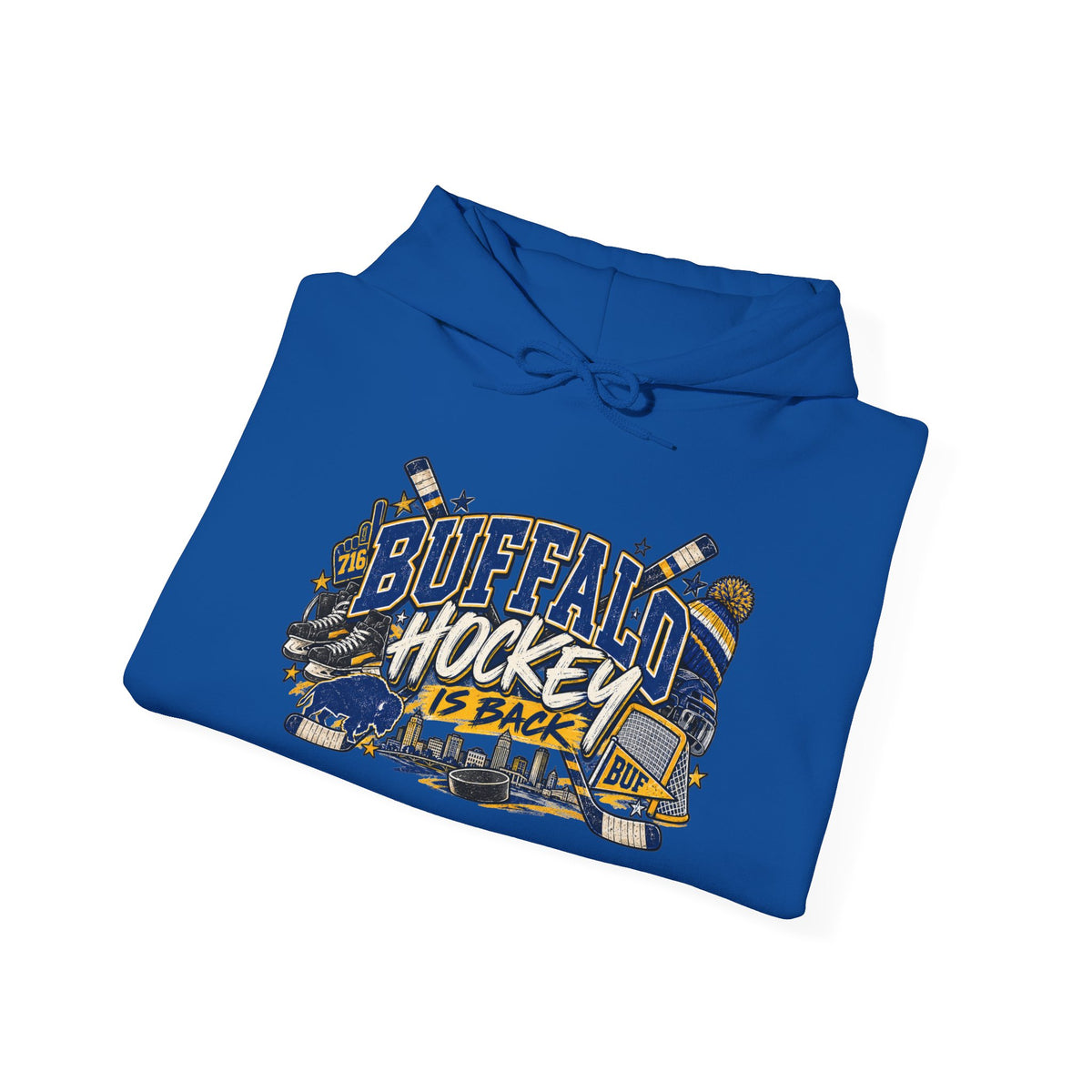 Buffalo Hockey Is Back Hoodie — Retro City Pride Hockey Sweatshirt
