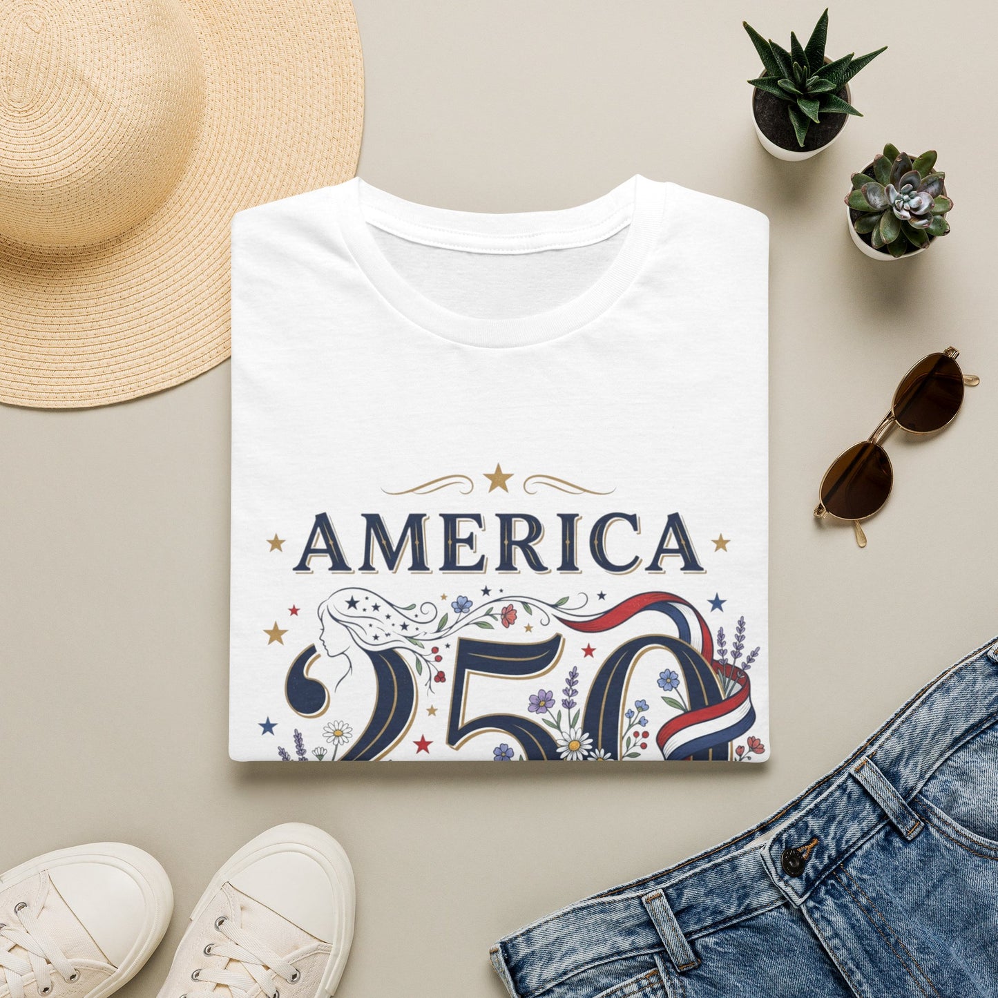 America 250 T-Shirt — 1776-2026 Patriotic Celebration Tee