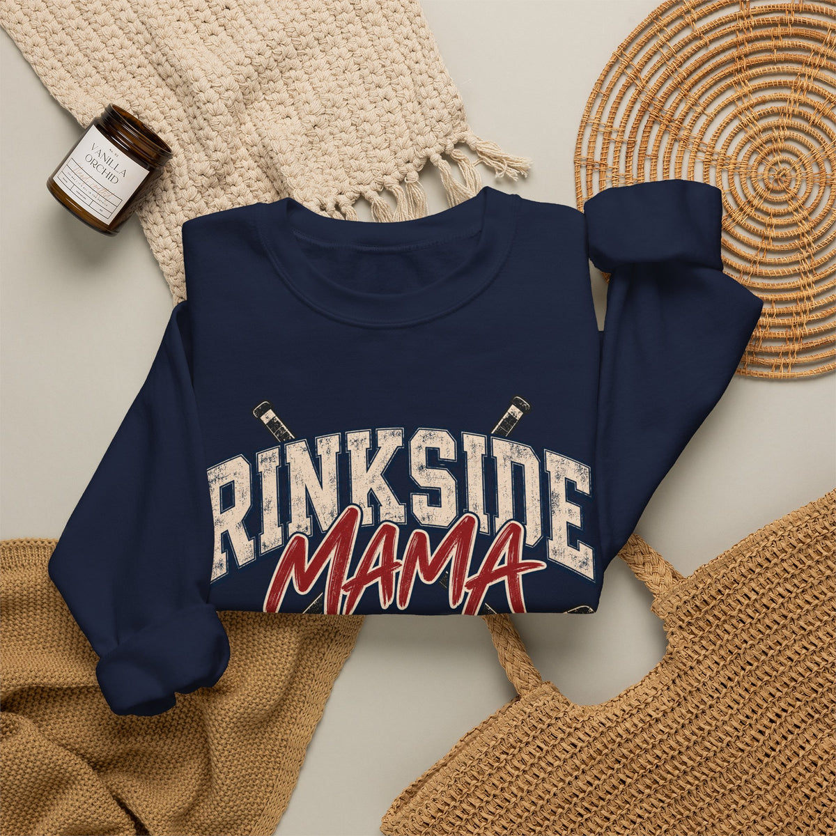 Rinkside Mama Sweatshirt – Hockey Mom Crewneck