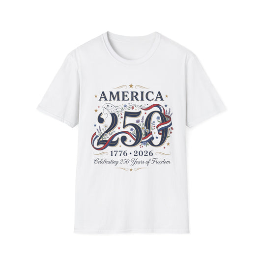 America 250 T-Shirt — 1776-2026 Patriotic Celebration Tee