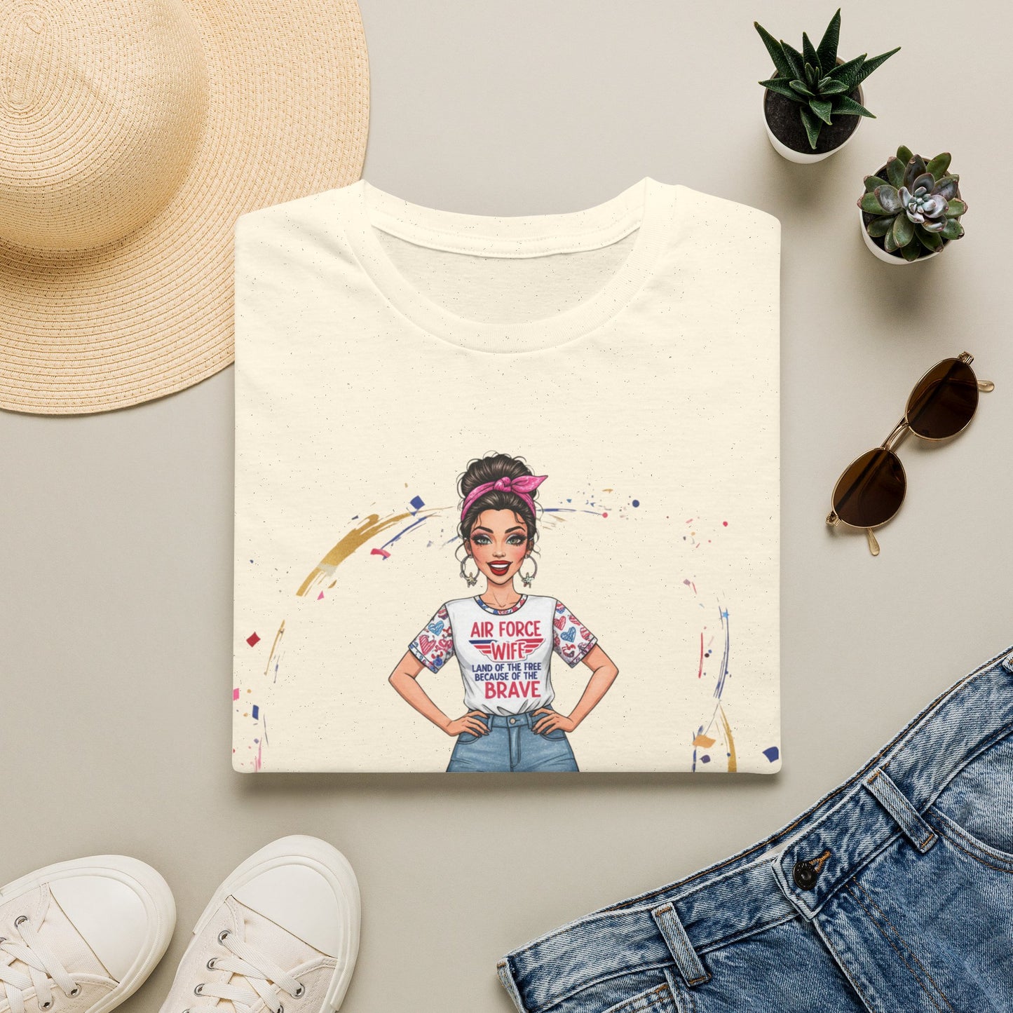 Air Force Wife Illustration T-Shirt