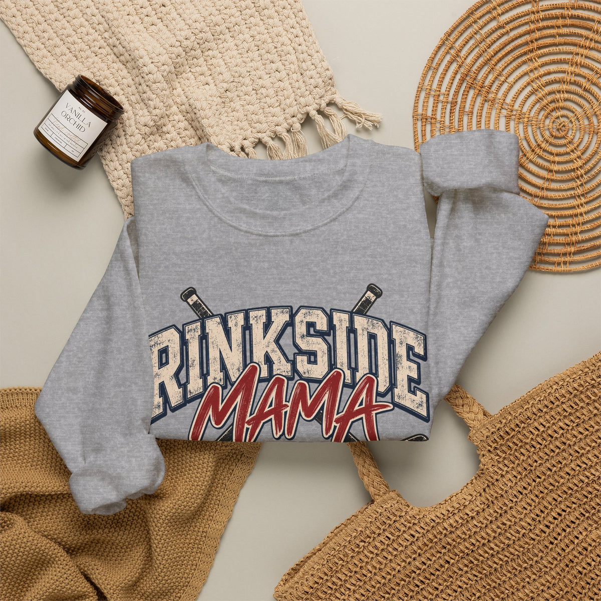 Rinkside Mama Sweatshirt – Hockey Mom Crewneck