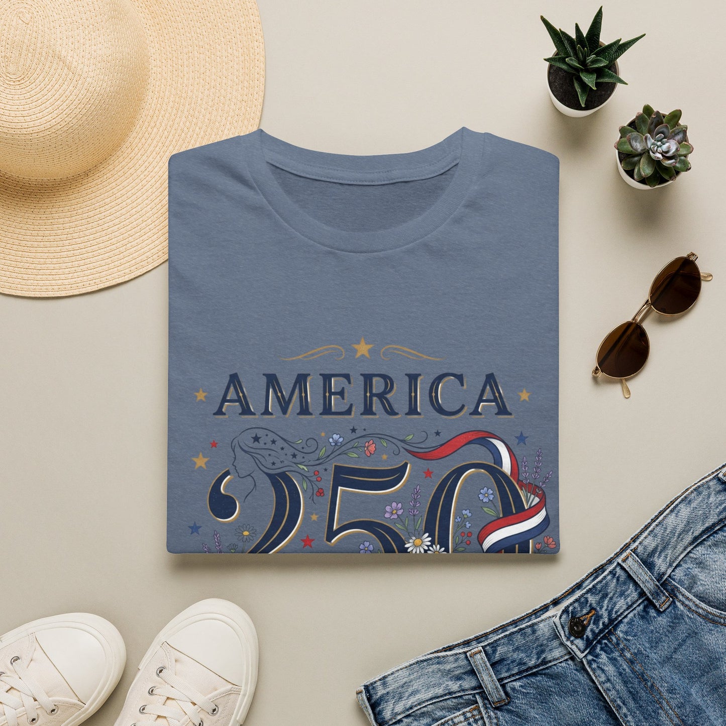 America 250 T-Shirt — 1776-2026 Patriotic Celebration Tee