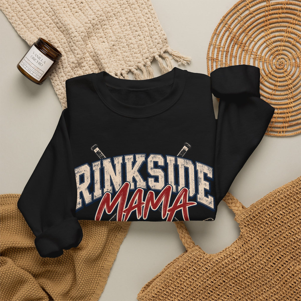 Rinkside Mama Sweatshirt – Hockey Mom Crewneck