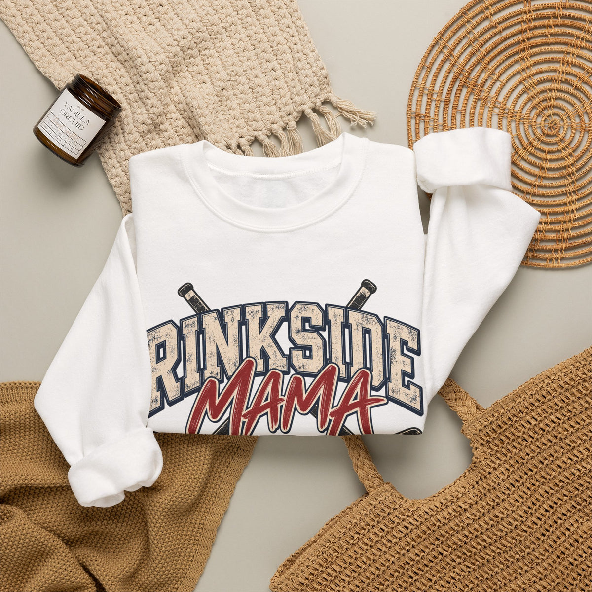 Rinkside Mama Sweatshirt – Hockey Mom Crewneck