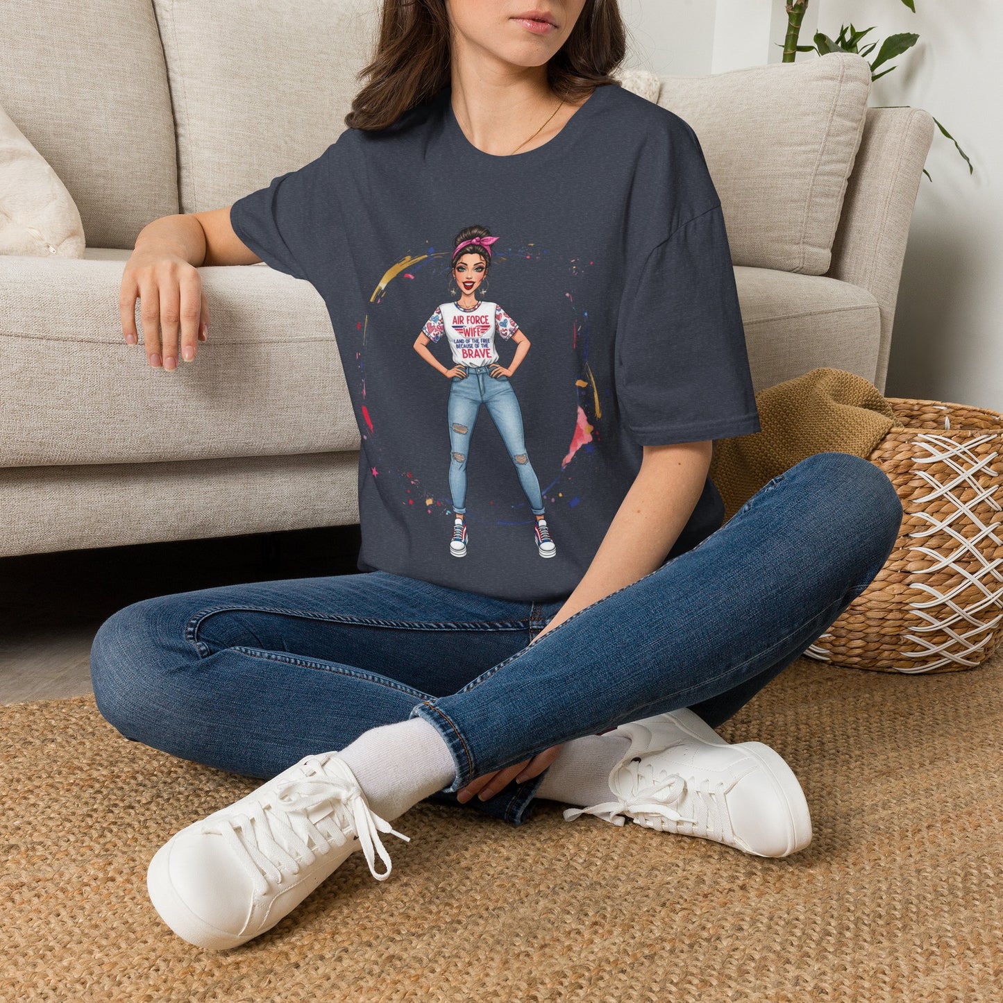 Air Force Wife Illustration T-Shirt