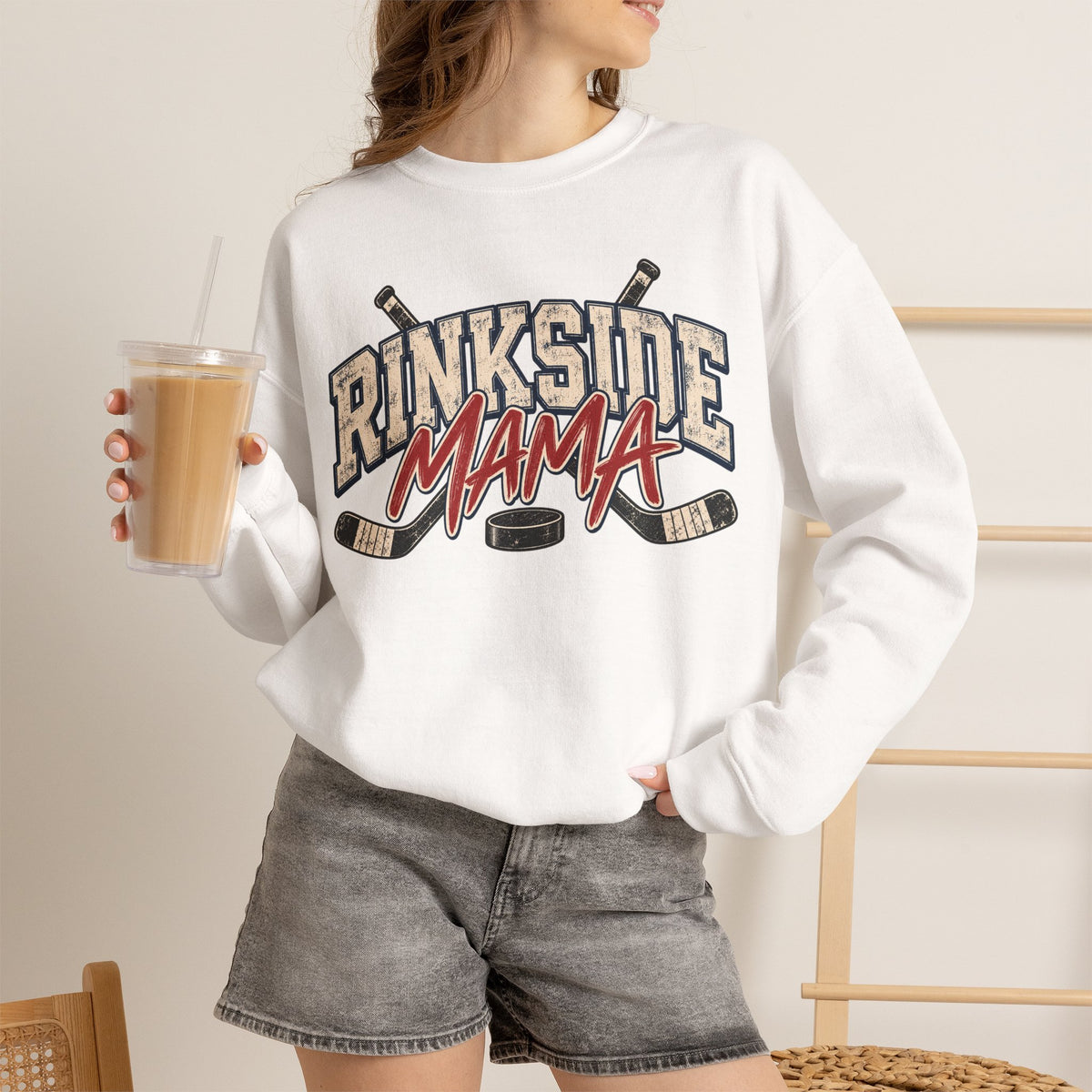 Rinkside Mama Sweatshirt – Hockey Mom Crewneck
