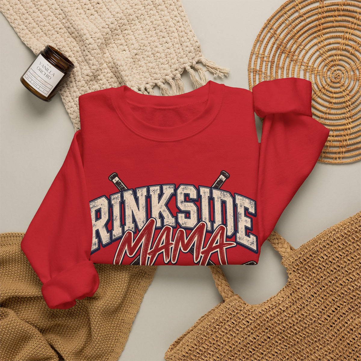 Rinkside Mama Sweatshirt – Hockey Mom Crewneck